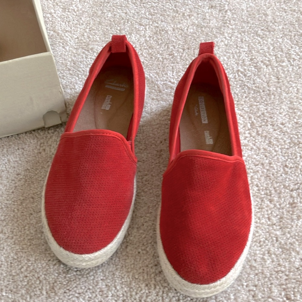 Clarks Azella Revere suede slip on gently used. Only worn a few times